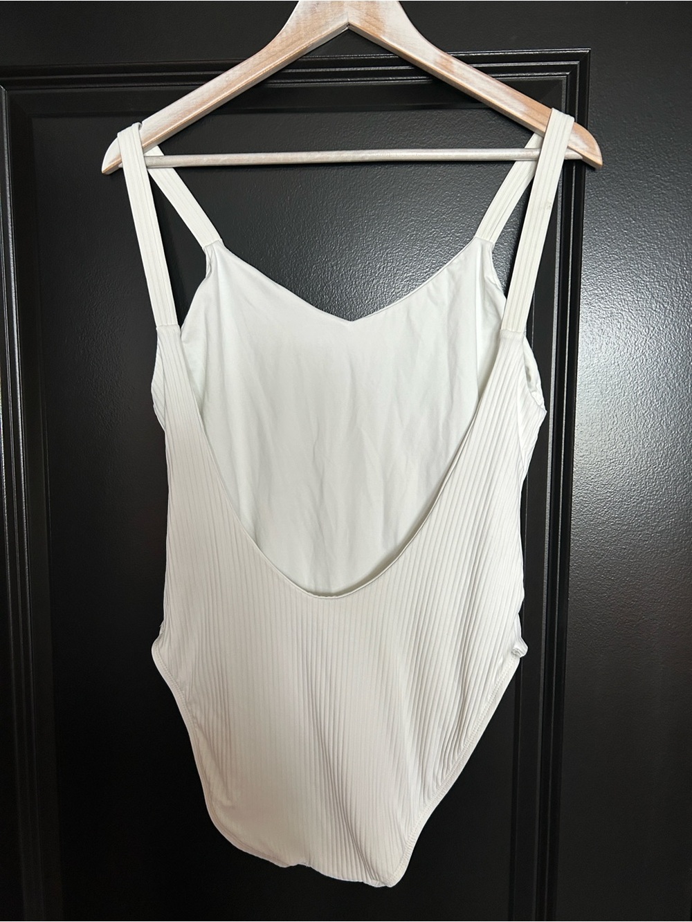 Vitamin A EcoRib Leah One Piece Swimsuit in White size Large - Picture 6 of 6